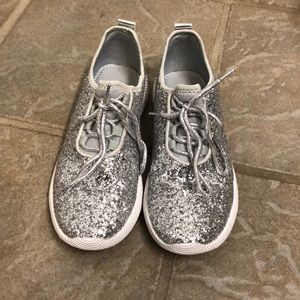 Silver Glitter Shoes